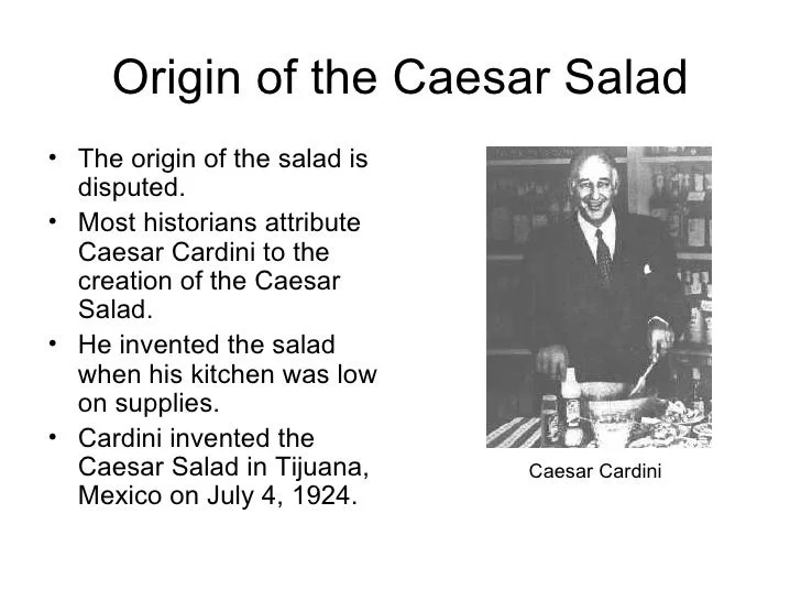 caesar dressing origin Did you know, "CAESAR SALAD" was invented in Tijuana, Mexico!?? They still make it for you, tableside, and it's amazing..., With Jeffrey Merrihue | Migrationology