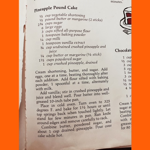 COLD OVEN PINEAPPLE POUND CAKE - Make A Dish!