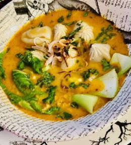 Thai Red Curry Wonton Soup