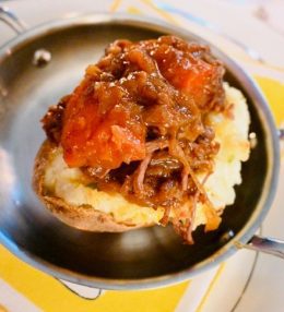 French Onion Pot Roast Potatoes