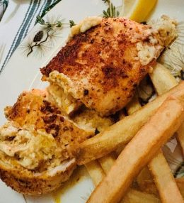 STUFFED CHICKEN BREASTS (Ruth’s Chris copycat)